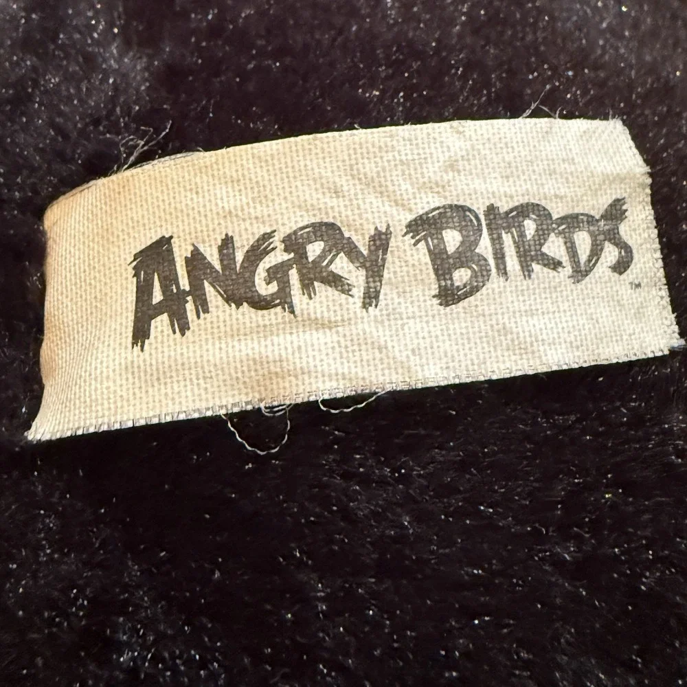 Angry Birds Black Bomb Bird Plush Toy Commonwealth Rovio 2010 Retired